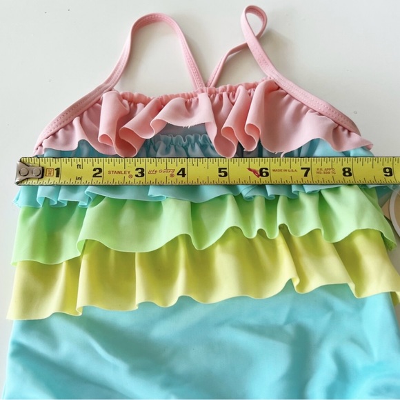 New Rainbow Ruffles Swimsuit NWT - Picture 12 of 15